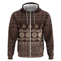 Bula Fiji Iri ni Meke Hoodie Kuvui Fijian Masi - Polynesian Pride