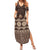 Bula Fiji Iri ni Meke Summer Maxi Dress Kuvui Fijian Masi - Polynesian Pride
