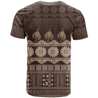 Bula Fiji Iri ni Meke T Shirt Kuvui Fijian Masi LT14 - Polynesian Pride