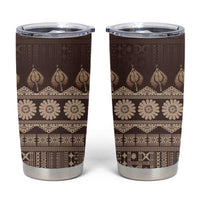 Bula Fiji Iri ni Meke Tumbler Cup Kuvui Fijian Masi - Polynesian Pride