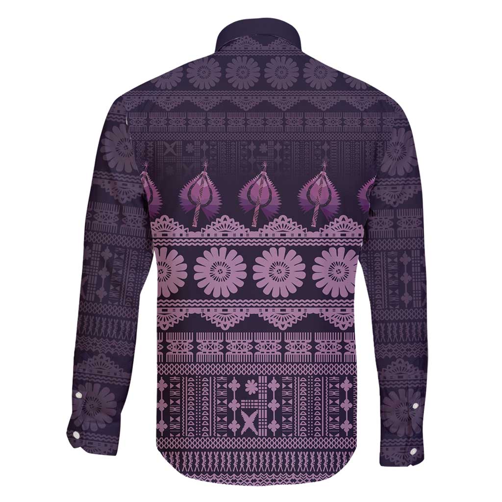 Bula Fiji Iri ni Meke Family Matching Off Shoulder Short Dress and Hawaiian Shirt Lokaloka Fijian Masi - Polynesian Pride