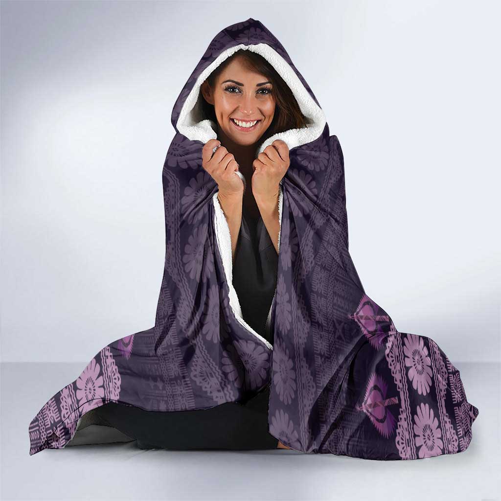 Bula Fiji Iri ni Meke Hooded Blanket Lokaloka Fijian Masi - Polynesian Pride