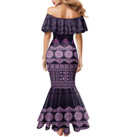 Bula Fiji Iri ni Meke Mermaid Dress Lokaloka Fijian Masi - Polynesian Pride