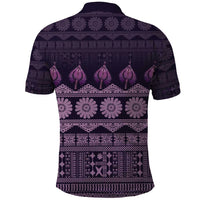 Bula Fiji Iri ni Meke Polo Shirt Lokaloka Fijian Masi - Polynesian Pride