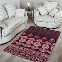 Bula Fiji Iri ni Meke Area Rug Piqi Fijian Masi - Polynesian Pride