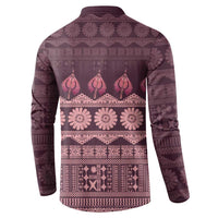 Bula Fiji Iri ni Meke Button Sweatshirt Piqi Fijian Masi - Polynesian Pride