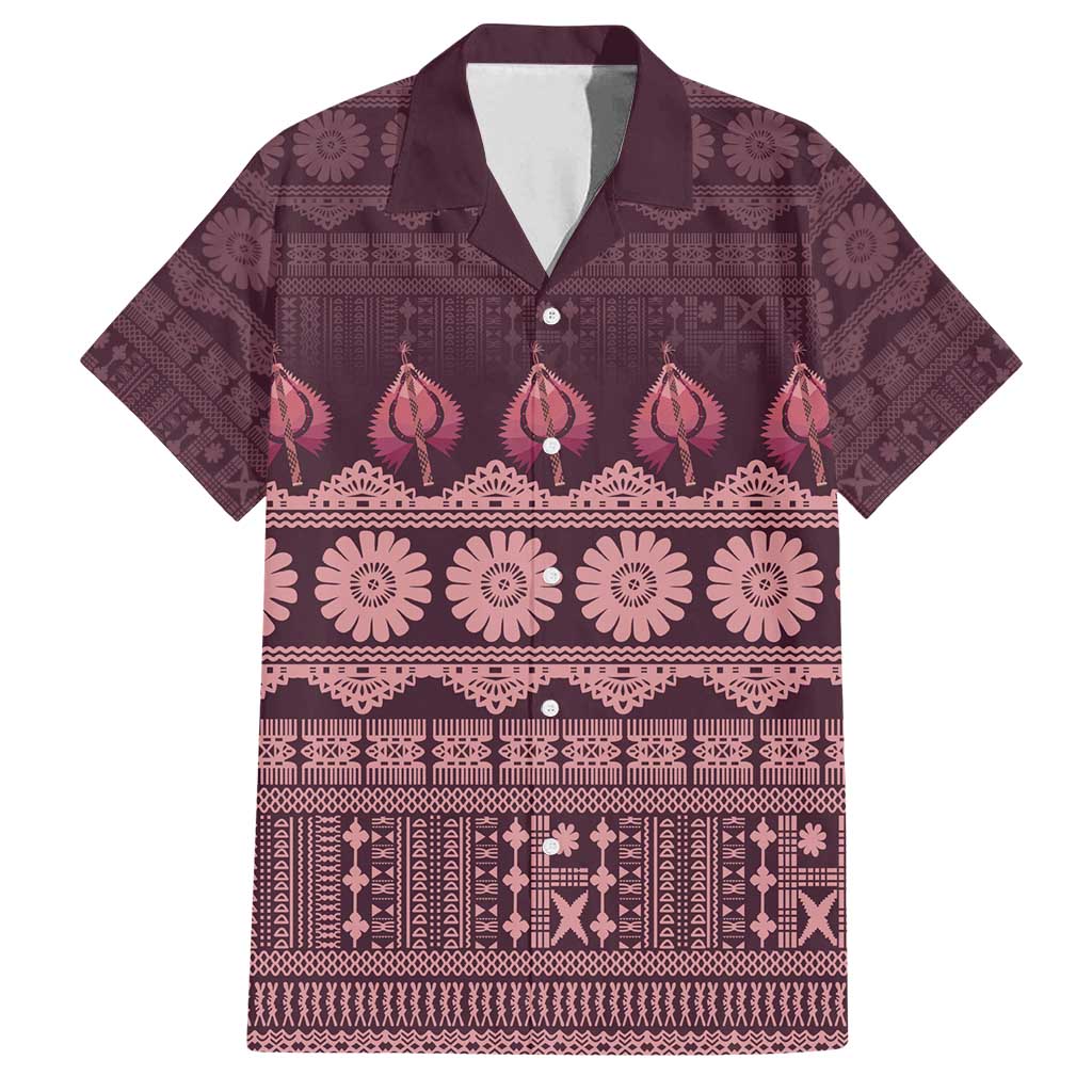 Bula Fiji Iri ni Meke Family Matching Puletasi and Hawaiian Shirt Piqi Fijian Masi - Polynesian Pride