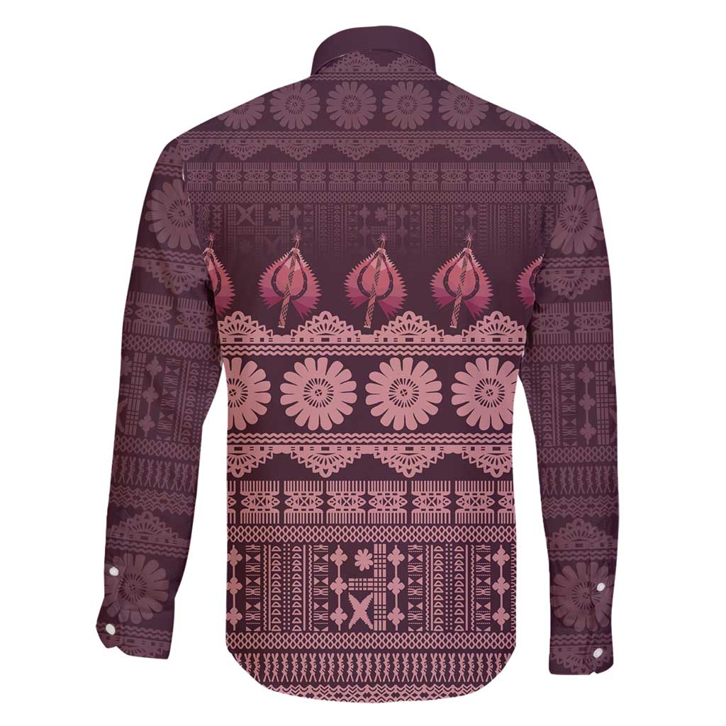 Bula Fiji Iri ni Meke Family Matching Tank Maxi Dress and Hawaiian Shirt Piqi Fijian Masi - Polynesian Pride