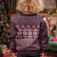 Bula Fiji Iri ni Meke Kid Ugly Christmas Sweater Piqi Fijian Masi - Polynesian Pride