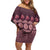 Bula Fiji Iri ni Meke Off Shoulder Short Dress Piqi Fijian Masi - Polynesian Pride