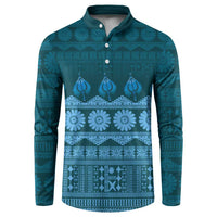 Bula Fiji Iri ni Meke Button Sweatshirt Karakarawa Fijian Masi - Polynesian Pride
