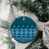 Bula Fiji Iri ni Meke Ceramic Ornament Karakarawa Fijian Masi - Polynesian Pride