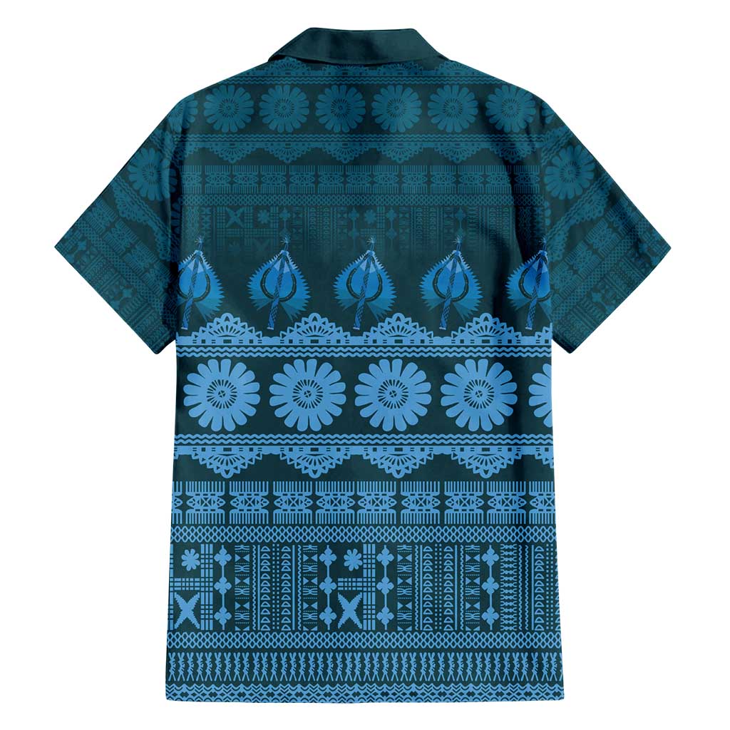 Bula Fiji Iri ni Meke Family Matching Puletasi and Hawaiian Shirt Karakarawa Fijian Masi - Polynesian Pride