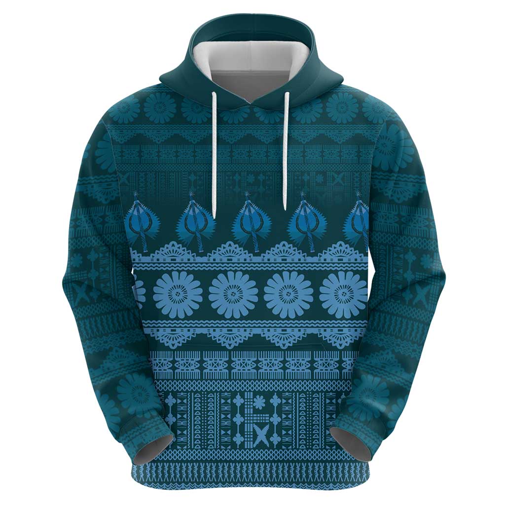 Bula Fiji Iri ni Meke Hoodie Karakarawa Fijian Masi - Polynesian Pride