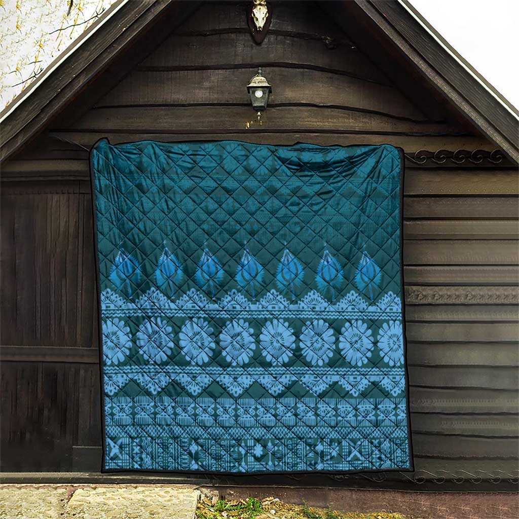 Bula Fiji Iri ni Meke Quilt Karakarawa Fijian Masi - Polynesian Pride