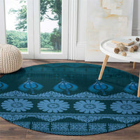 Bula Fiji Iri ni Meke Round Carpet Karakarawa Fijian Masi - Polynesian Pride