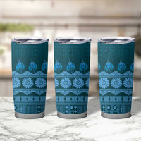 Bula Fiji Iri ni Meke Tumbler Cup Karakarawa Fijian Masi - Polynesian Pride