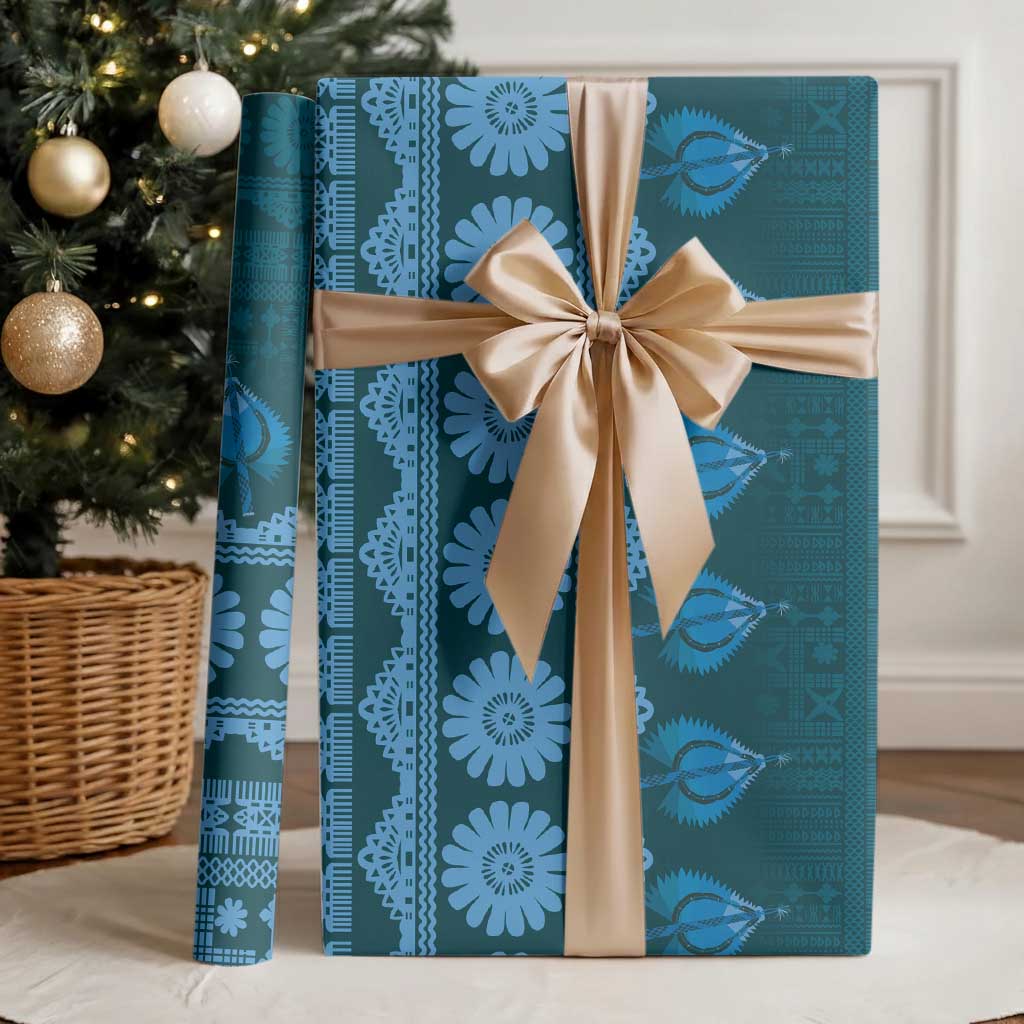 Bula Fiji Iri ni Meke Wrapping Paper Karakarawa Fijian Masi - Polynesian Pride