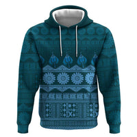 Bula Fiji Iri ni Meke Zip Hoodie Karakarawa Fijian Masi - Polynesian Pride