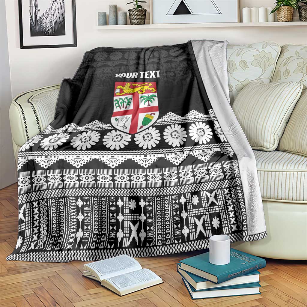 Fiji Tapa Rugby Custom Blanket Go Fijiana - Polynesian Pride