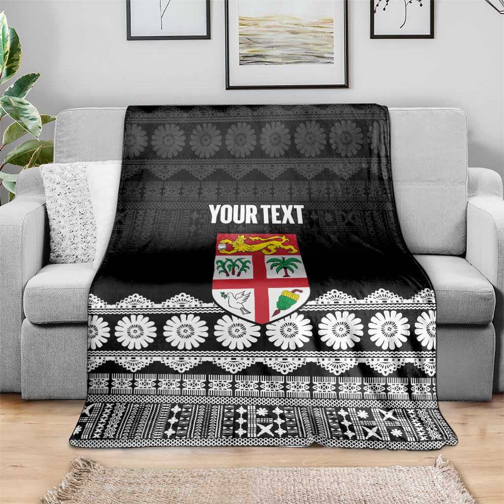 Fiji Tapa Rugby Custom Blanket Go Fijiana - Polynesian Pride