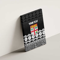 Fiji Tapa Rugby Custom Canvas Wall Art Go Fijiana - Polynesian Pride