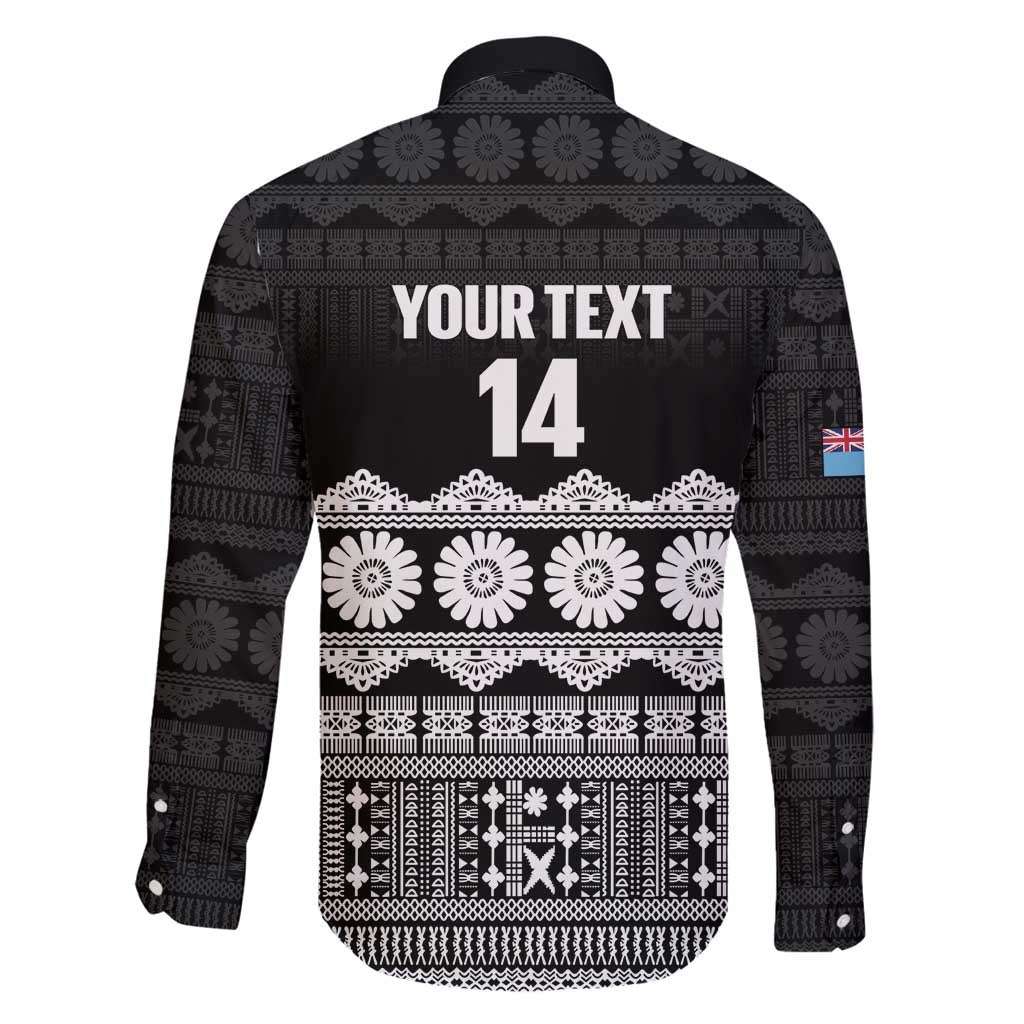 Fiji Tapa Rugby Custom Family Matching Tank Maxi Dress and Hawaiian Shirt Go Fijiana - Polynesian Pride