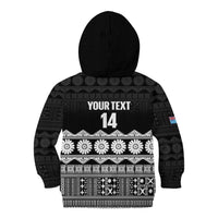 Fiji Tapa Rugby Custom Kid Hoodie Go Fijiana - Polynesian Pride