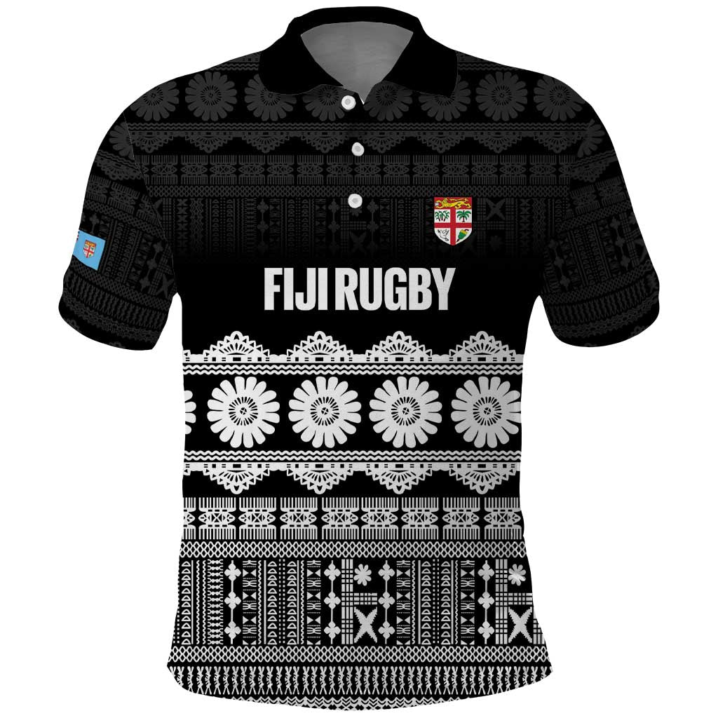 Fiji Tapa Rugby Custom Polo Shirt Go Fijiana - Polynesian Pride