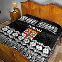 Fiji Tapa Rugby Custom Quilt Bed Set Go Fijiana - Polynesian Pride