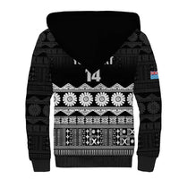 Fiji Tapa Rugby Custom Sherpa Hoodie Go Fijiana - Polynesian Pride