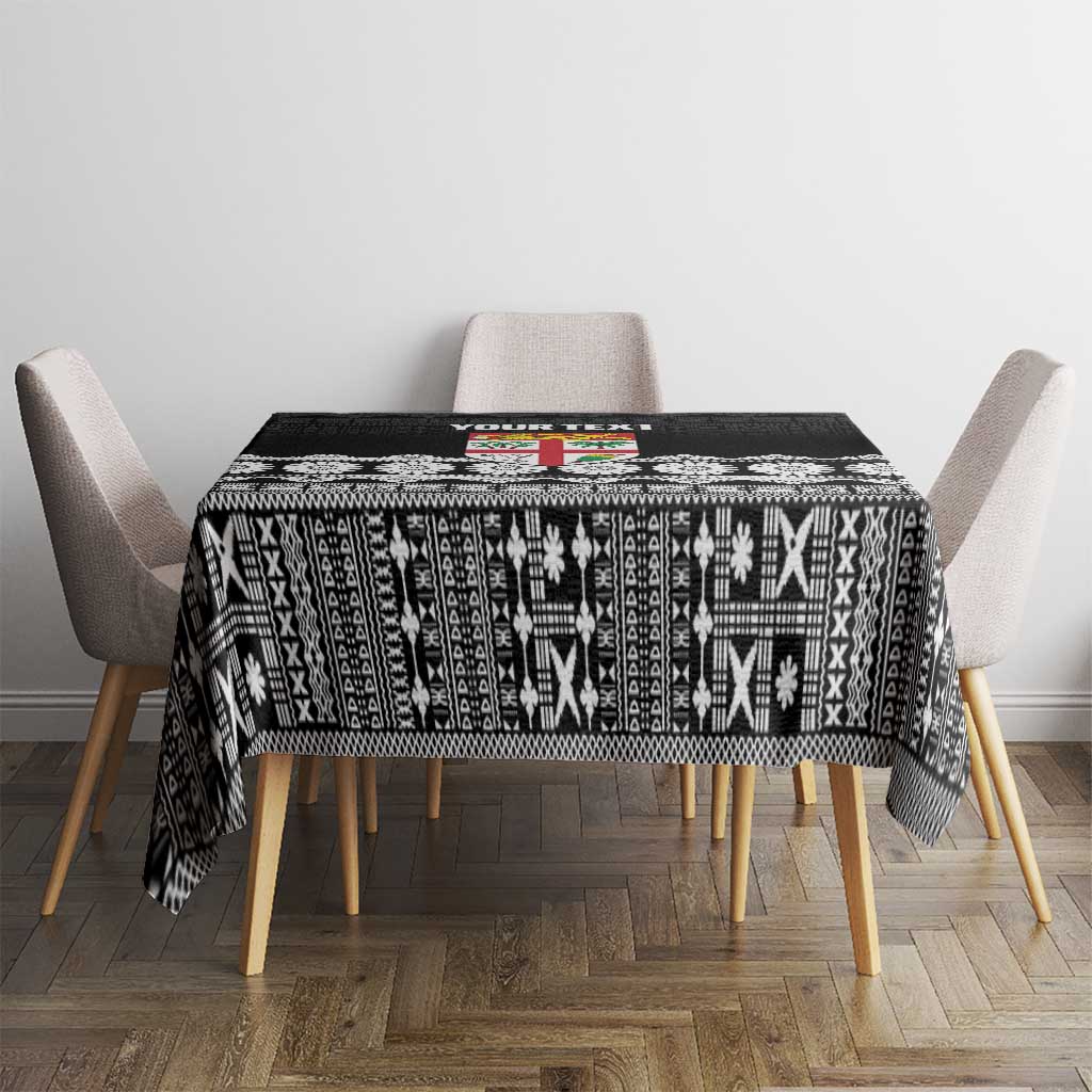 Fiji Tapa Rugby Custom Tablecloth Go Fijiana - Polynesian Pride