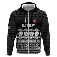 Fiji Tapa Rugby Custom Zip Hoodie Go Fijiana - Polynesian Pride