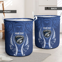 Auckland 2026 Rugby Custom Laundry Basket NZ Maori Silver Fern