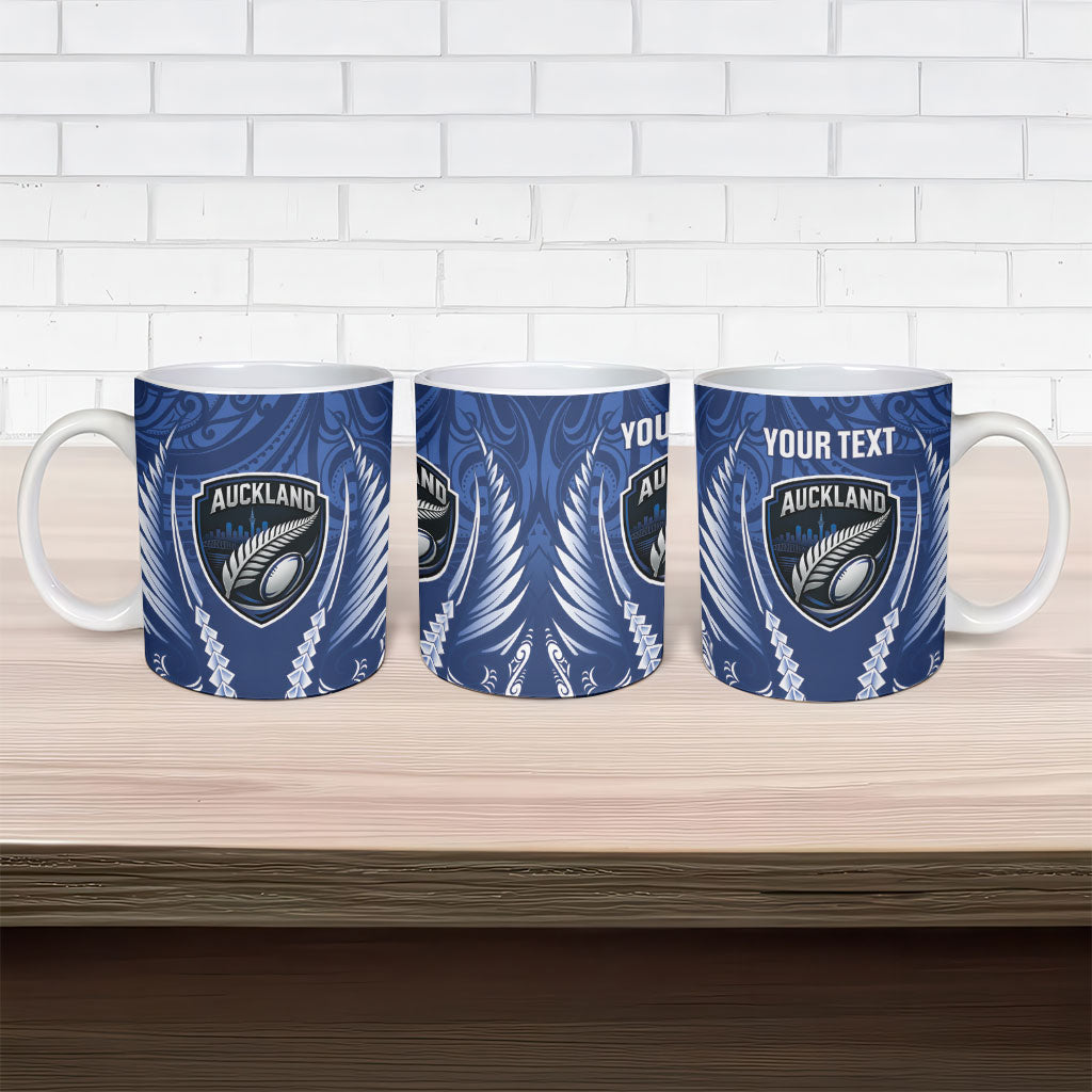 Auckland 2026 Rugby Custom Ceramic Mug NZ Maori Silver Fern