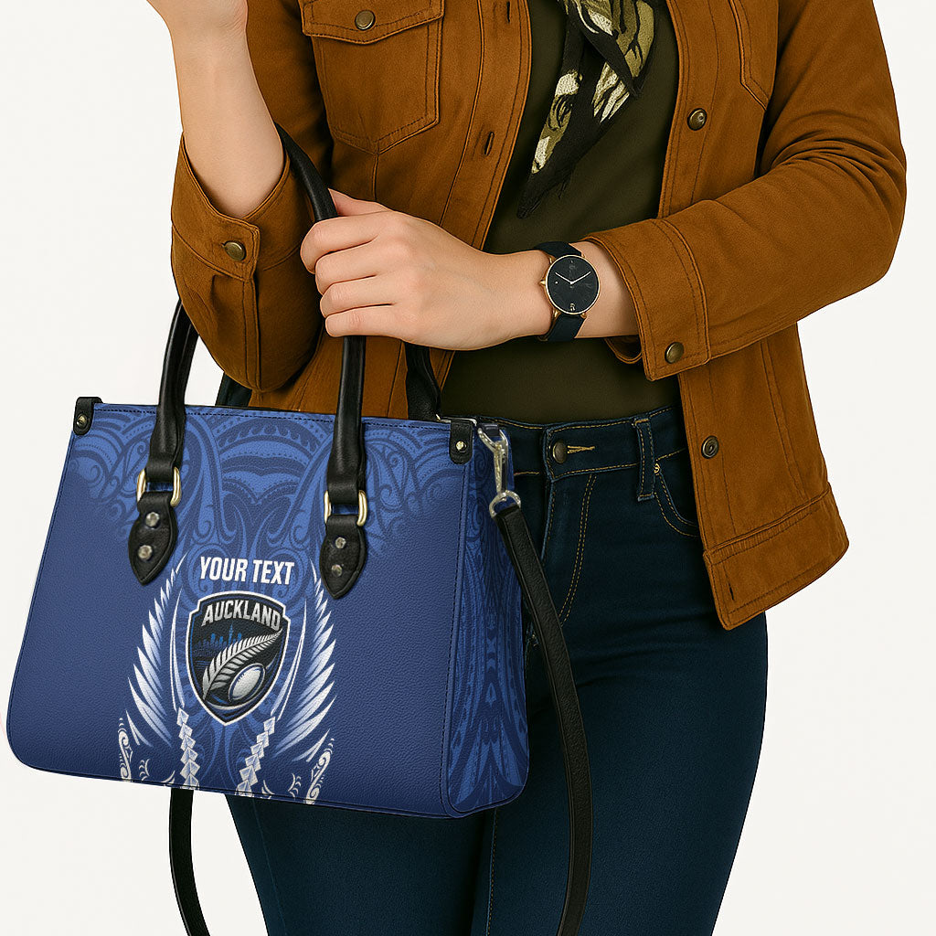 Auckland 2026 Rugby Custom Leather Bag NZ Maori Silver Fern