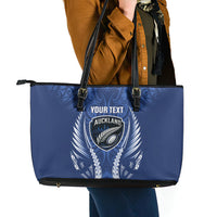 Auckland 2026 Rugby Custom Leather Tote Bag NZ Maori Silver Fern