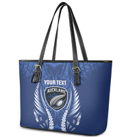 Auckland 2026 Rugby Custom Leather Tote Bag NZ Maori Silver Fern