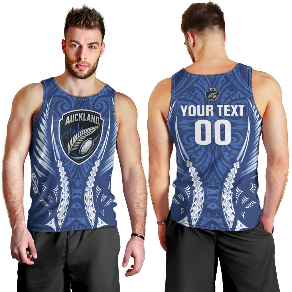 Auckland 2026 Rugby Custom Men Tank Top NZ Maori Silver Fern