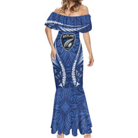 Auckland 2026 Rugby Custom Mermaid Dress NZ Maori Silver Fern