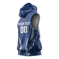Auckland 2026 Rugby Custom Sleeveless Hoodie NZ Maori Silver Fern LT14 - Polynesian Pride