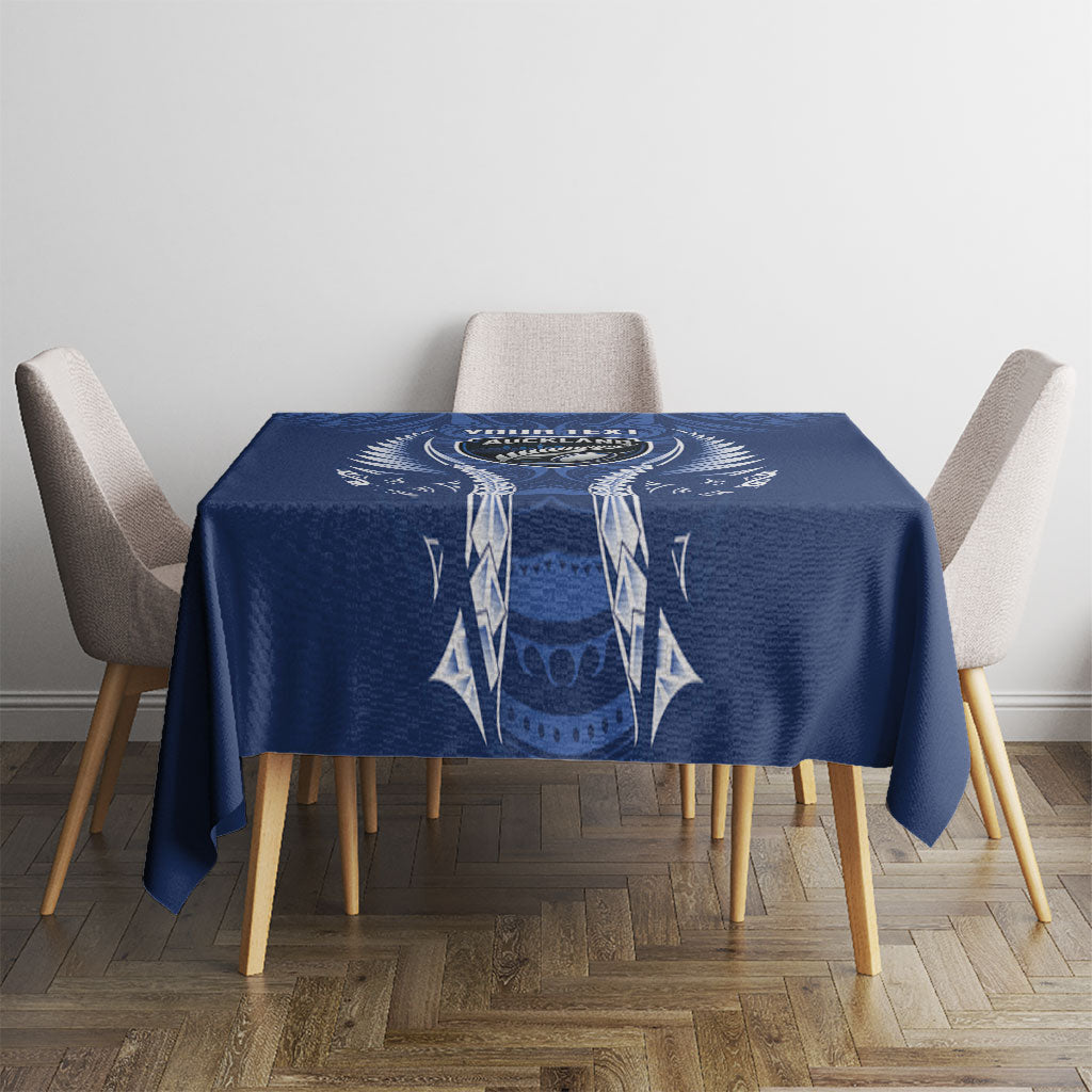 Auckland 2026 Rugby Custom Tablecloth NZ Maori Silver Fern