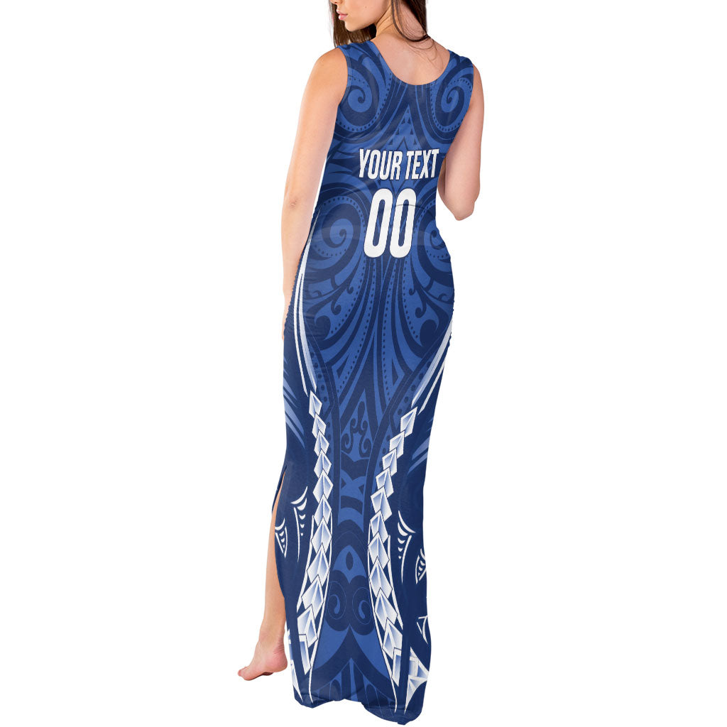 Auckland 2026 Rugby Custom Tank Maxi Dress NZ Maori Silver Fern