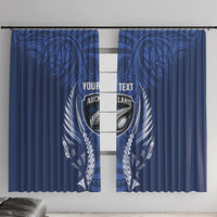 Auckland 2026 Rugby Custom Window Curtain NZ Maori Silver Fern