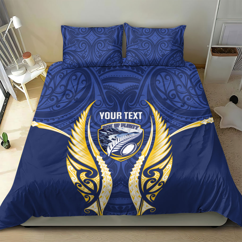 Bay of Plenty 2026 Rugby Custom Bedding Set NZ Maori Silver Fern