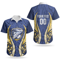Bay of Plenty 2026 Rugby Custom Couples Matching Puletasi and Hawaiian Shirt NZ Maori Silver Fern LT14 - Polynesian Pride