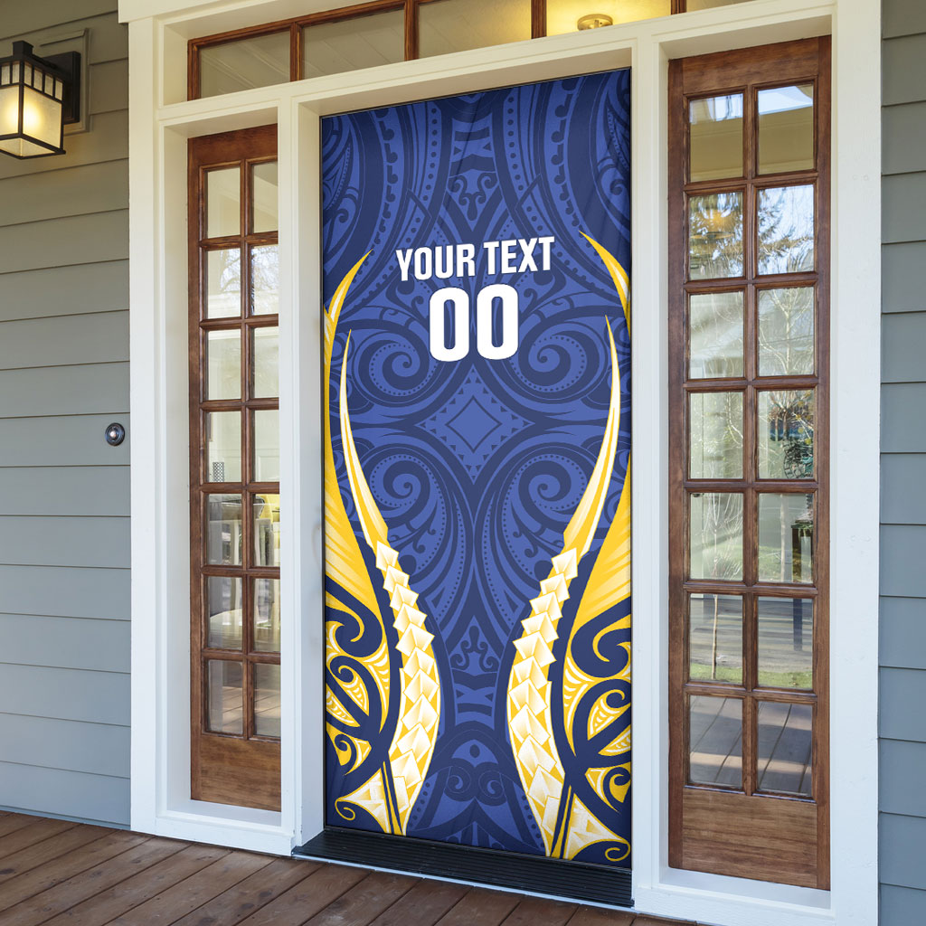 Bay of Plenty 2026 Rugby Custom Door Cover NZ Maori Silver Fern LT14 - Polynesian Pride