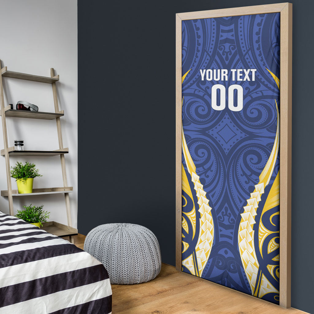 Bay of Plenty 2026 Rugby Custom Door Cover NZ Maori Silver Fern LT14 - Polynesian Pride
