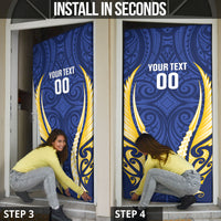 Bay of Plenty 2026 Rugby Custom Door Cover NZ Maori Silver Fern LT14 - Polynesian Pride