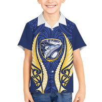 Bay of Plenty 2026 Rugby Custom Family Matching Off Shoulder Short Dress and Hawaiian Shirt NZ Maori Silver Fern